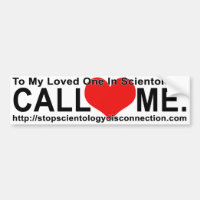 Stoppen Sie Scientology-Trennungs-Autoaufkleber