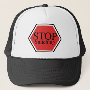 stoppen Sie snitching Truckerkappe