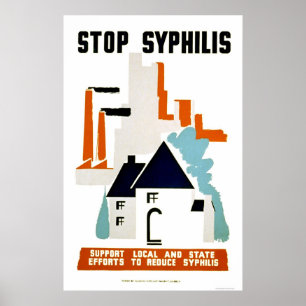 Stoppen Sie Syphilis WPA 1940 Poster