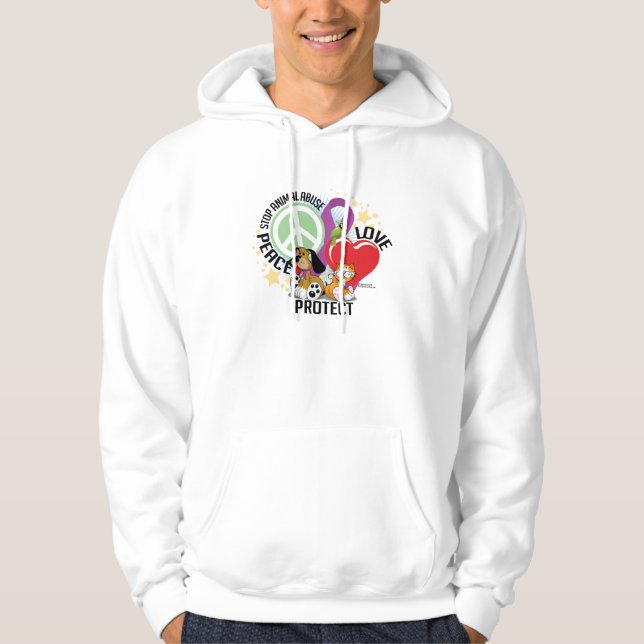 Stoppen Sie Tiermissbrauch PLP Hoodie (Vorderseite)