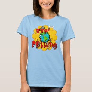 Stoppen Sie Verschmutzung T-Shirt