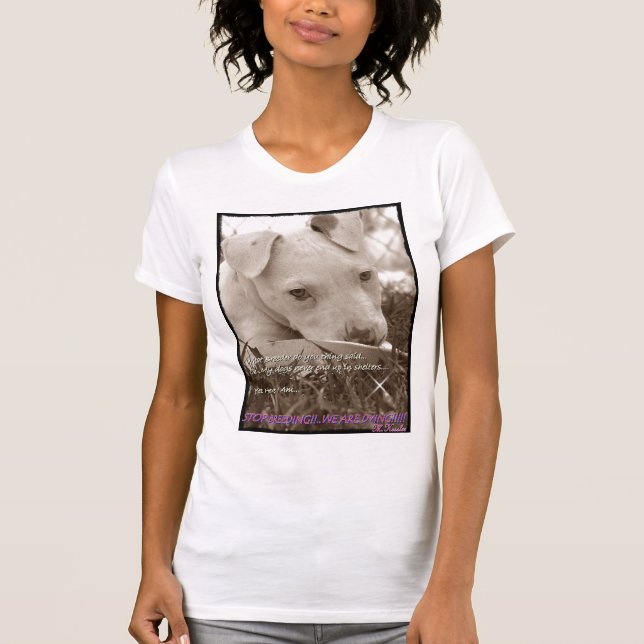 STOPPEN SIE ZÜCHTUNG, DIE WIR STERBEN T-Shirt (Vorderseite)