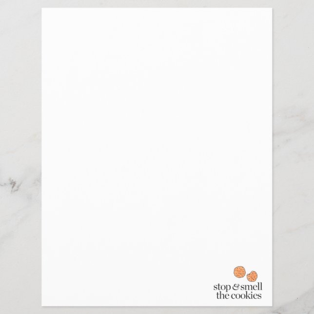 Stoppen und Riechen der Cookies Flyer (Vorne)