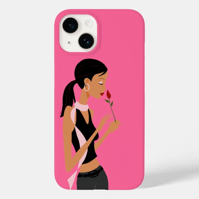 Stoppen und Riechen der Rose Telefongehäuse Case-Mate iPhone 14 Hülle (Rückseite)