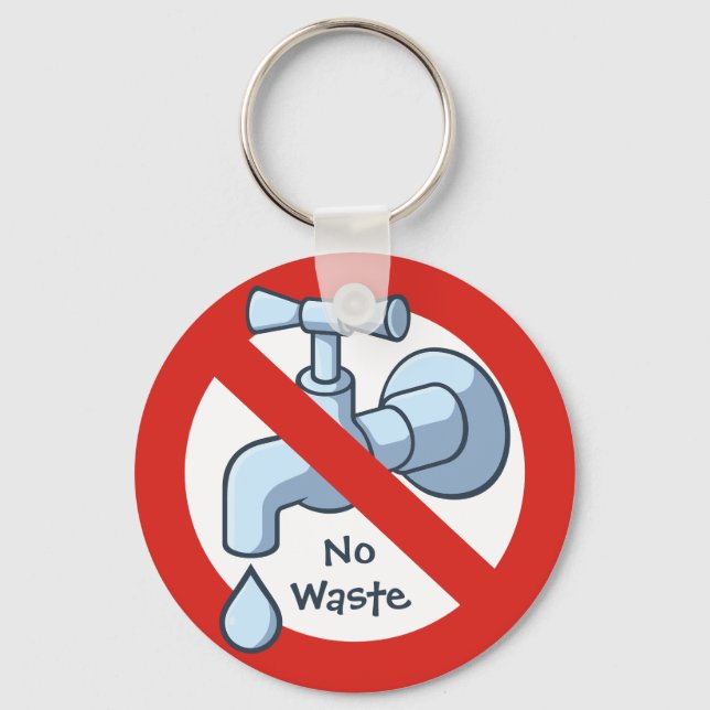 Stoppen von Wasserabfällen Schlüsselanhänger (Vorderseite)