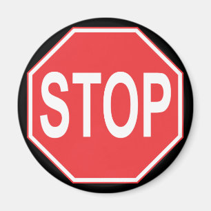 Stoppschild Magnet