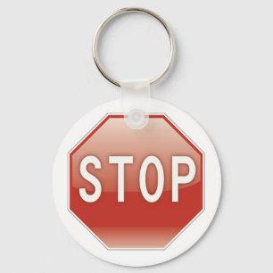 Stoppschild Schlüsselanhänger