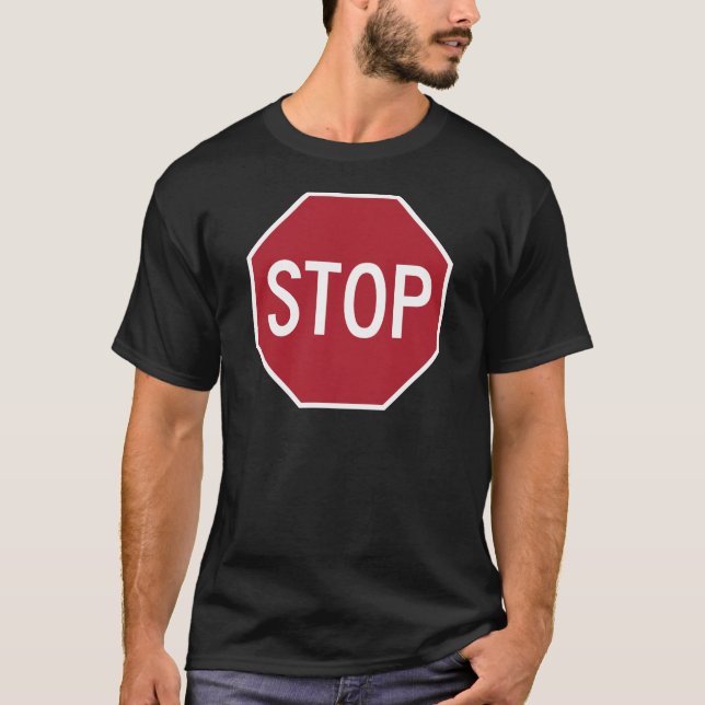Stoppschild T-Shirt (Vorderseite)