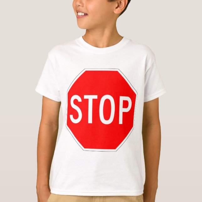 Stoppschild T-Shirt (Vorderseite)