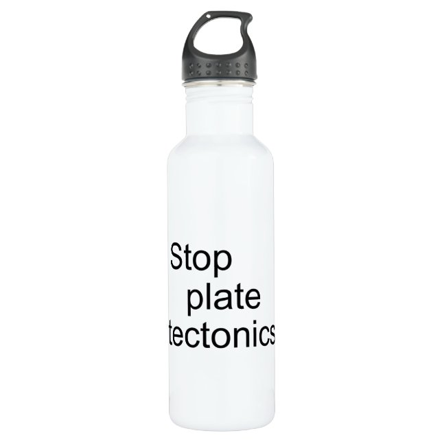 Stoppschildktonik Edelstahlflasche (Vorderseite)