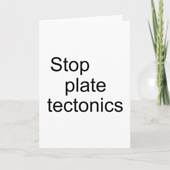 Stoppschildktonik Karte (Vorderseite)