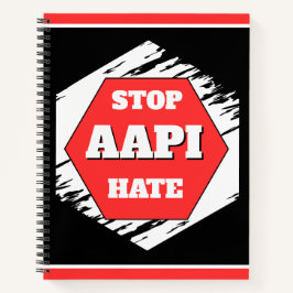 Stoppt AAPI-Hass Rechteckig Notizbuch