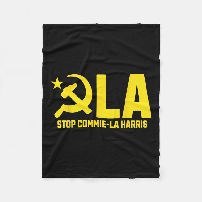 Stoppt Commie-la Harris Kamala Kommunismus Trump S Fleecedecke (Vorderseite)