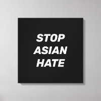 Stoppt das asiatische Hass, Schwarz-weiß
