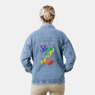 Stoppt das Hass Jeansjacke
