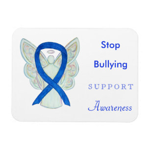 Stoppt das Schikanen der Sensibilität Ribbon Angel Magnet