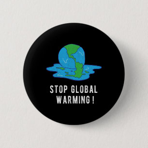 Stoppt das T-Shirt des globalen Klimaschutzes der Button