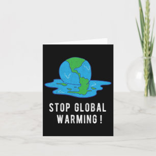 Stoppt das T-Shirt des globalen Klimaschutzes der  Karte