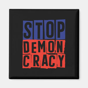 Stoppt Demokratie Donald Trump Magnet