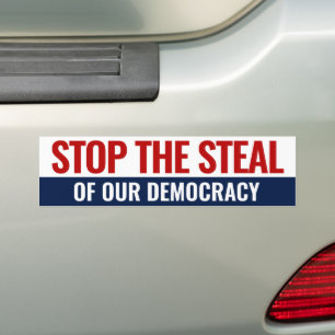 Stoppt den Diebstahl unserer Demokratie - Anti Tru Autoaufkleber