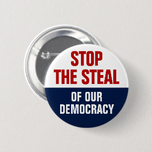 Stoppt den Diebstahl unserer Demokratie - Anti Tru Button