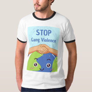 Stoppt den Gang-Gewalt-Handshake für den Frieden T-Shirt