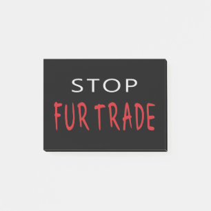 Stoppt den Handel Post-it Klebezettel