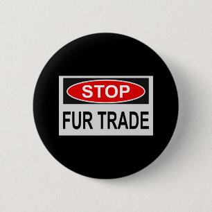 Stoppt den Handel Schild rot Button