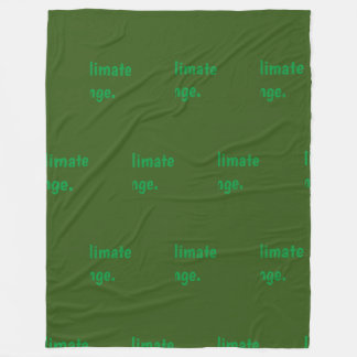 Stoppt den Klimawandel Fleecedecke