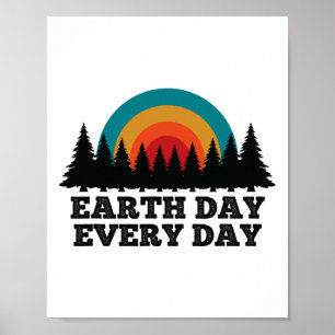Stoppt den Klimawandel Rettet den Planeten-Erde-Ta Poster