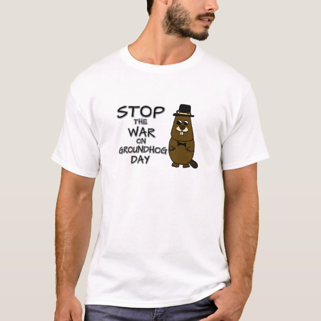 Stoppt den Krieg am Erdkundentag T-Shirt (Vorderseite)