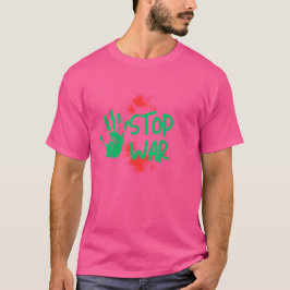 Stoppt den Krieg  Fester Handabdruck Anti-Kriegs-G T-Shirt
