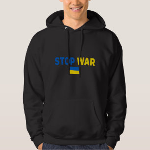 Stoppt den Krieg Ich stehe hinter der Ukraine-Flag Hoodie