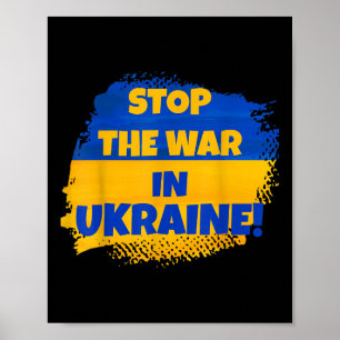Stoppt den Krieg in der Ukraine - Frieden in der W Poster