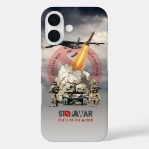 Stoppt den Krieg iPhone 16 Hülle