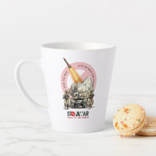 Stoppt den Krieg Latte-Mug Milchtasse