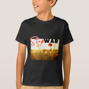 Stoppt den Krieg mit Mohn T-Shirt