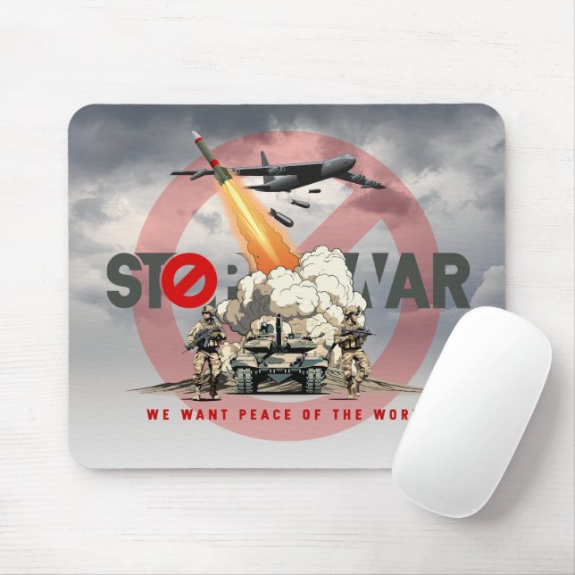 Stoppt den Krieg | Mousepad (Mit Mouse)
