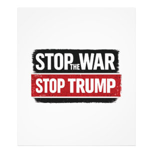 Stoppt den Krieg Stoppt Trump Fotodruck