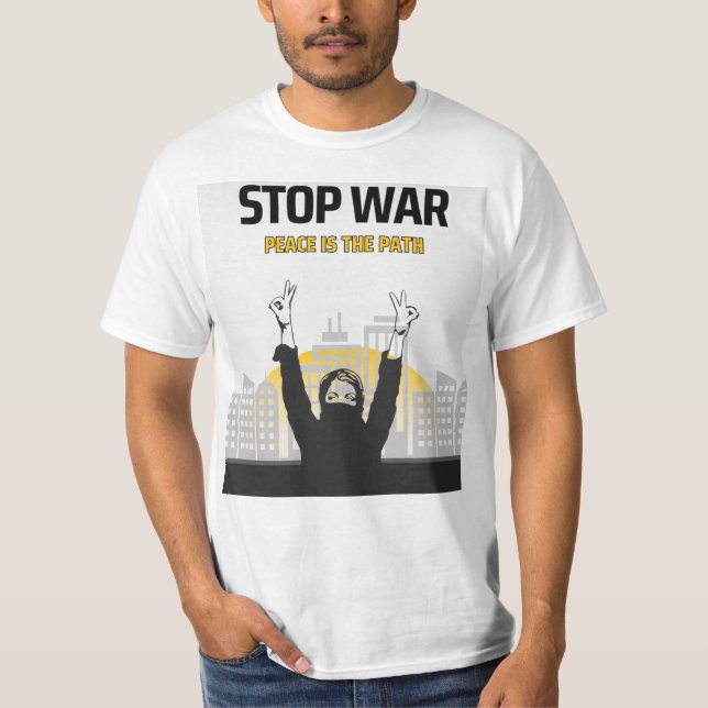 Stoppt den Krieg T-Shirt (Vorderseite)