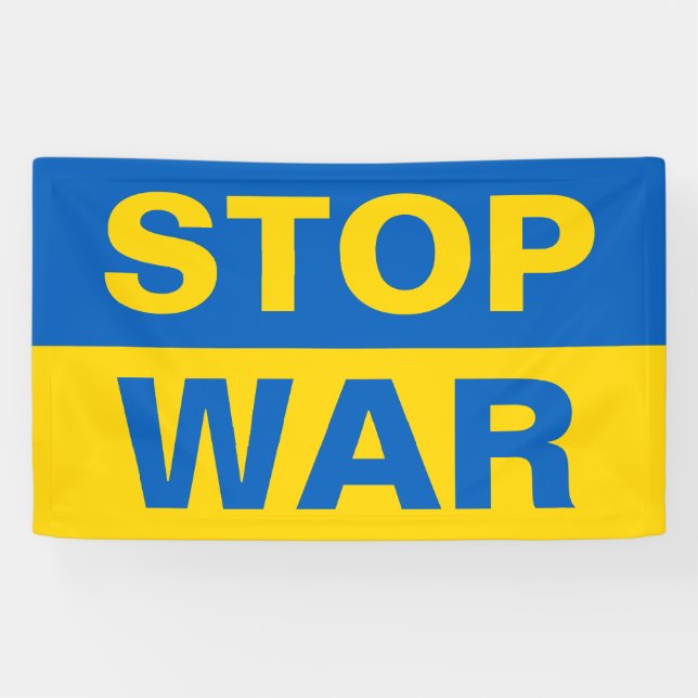 Stoppt den Krieg Ukraine Banner (Horizontal)
