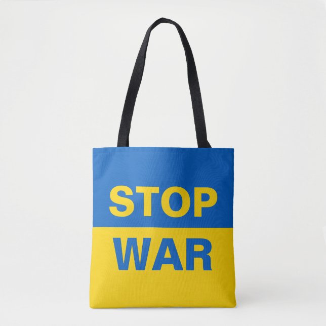 Stoppt den Krieg Ukraine Tasche (Vorderseite)