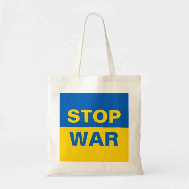 Stoppt den Krieg Ukraine Tragetasche (Vorne)