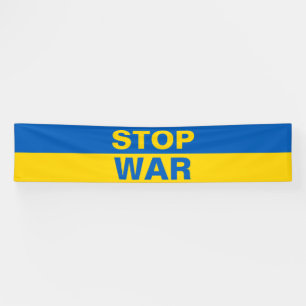Stoppt den Krieg Ukraine ukrainisches Banner