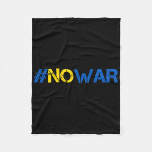 Stoppt den Krieg Unterstützt Ukraine T-Shirt #nowa Fleecedecke