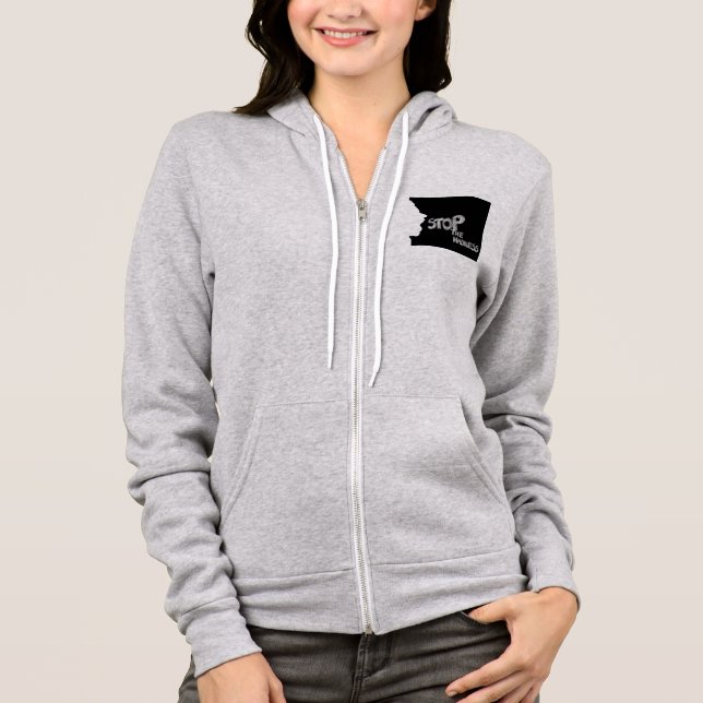 Stoppt den Wahnsinn Hoodie (Vorderseite)
