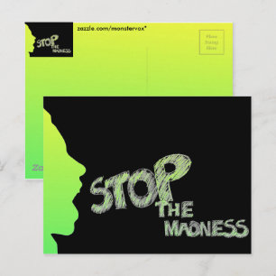 Stoppt den Wahnsinn Postkarte