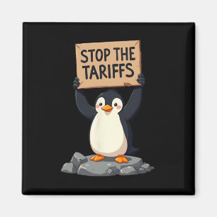 Stoppt den Zöllen-Antitarif-Pinguin-Stopp Magnet