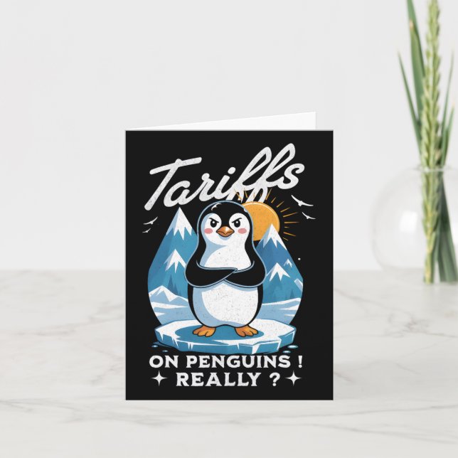 Stoppt die Anti-Trumpf-Fafo-Resist-Pinguine N Karte (Vorderseite)