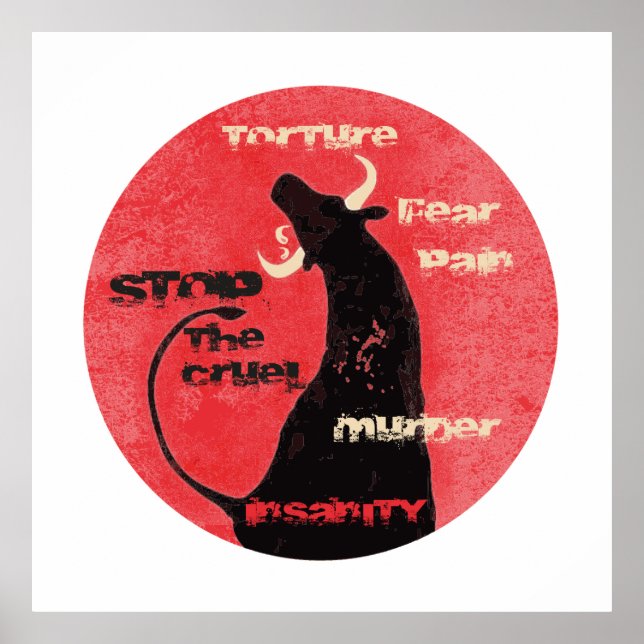 Stoppt die Bullfights - Poster (Vorne)